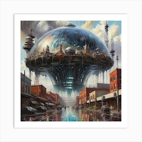 Futuristic Cityscape 43 Art Print