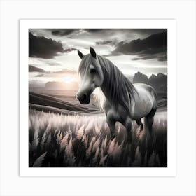 Creative Horse Beauty Illustration Nr 200 Art Print