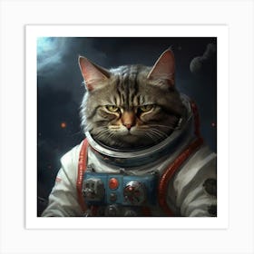 Cat In Space Art Print