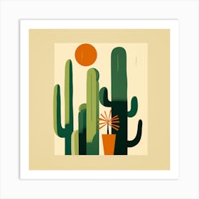 Cactus Print 4 Art Print