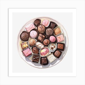 Plate Of Chocolates 1 Art Print