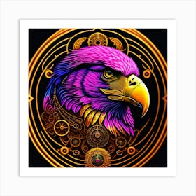 Steampunk Eagle Art Print