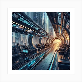 Futuristic City 7 Art Print