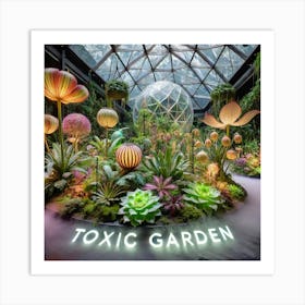 A Captivating Indoor Garden Called Toxic Garden, Art Print