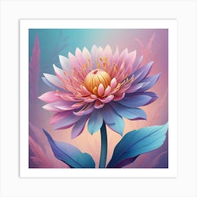 Lotus Flower 1 Art Print