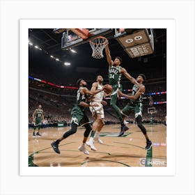 Giannis Antetokounmpo AI Art Print