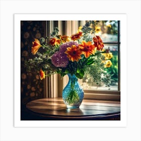 Flowers In A Vase 23 Art Print