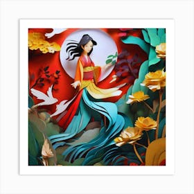 Woman Beauty Art Print