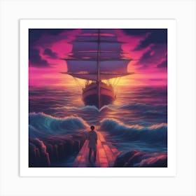 Pirate ship Art Print