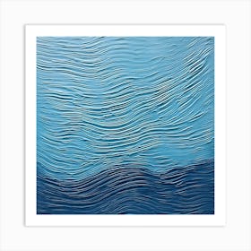 Blue Wave Art Print