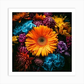 Firefly Dramatic Floral Contrast Flowers With High Contrast And Bold Colors For A Dramatic Effect 3 Poster