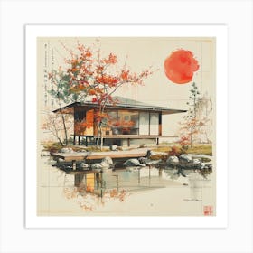 Asian House Art Print