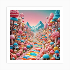 Candy Land 3 Art Print