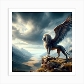 Lion With Wings Art Print