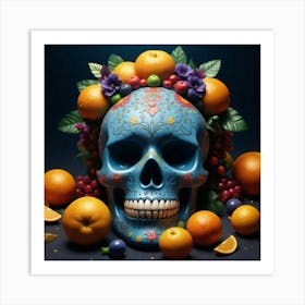 Day Of The Dead Skull 4 Art Print