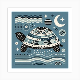 Scandinavian style, Turtle 3 Art Print