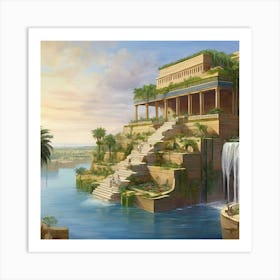 Hanging Gardens of Babylon Art Print