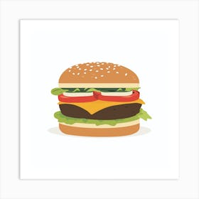 Hamburger 4 Art Print