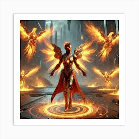 Kaida Ashheart Phoenix Guard Art Print