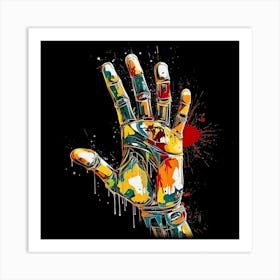 Robot Hand Art Print