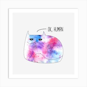 Galaxy Cat Art Print