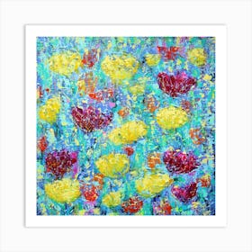 Abstract Flower Painting Art Print