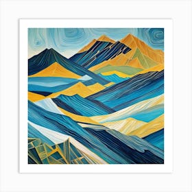 Blue Mountains Art Print