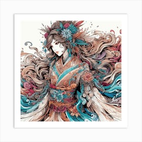 Japaneses girl (1) Art Print