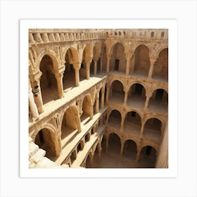 Arches In A Courtyard Art Print