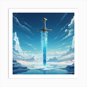 Ice Sword Art Print