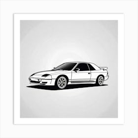 Nissan Sports Car Art Print