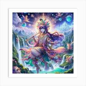 Lord Krishna Art Print