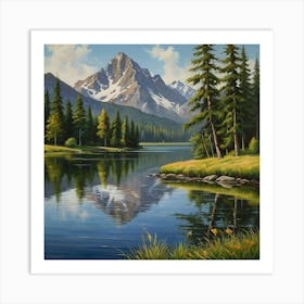 Mountain Lake 8 Art Print