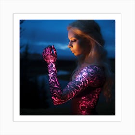 Glow In The Dark Painting Art Print