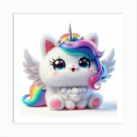 Unicorn Cat, caticorn 5 Art Print