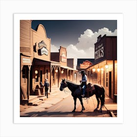 Old West Town 38 Art Print