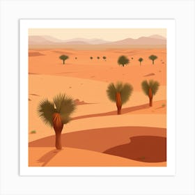 Desert Landscape 55 Art Print