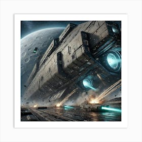 Eclipse Class Dreadnought Reinforced Hull Converted Art Print