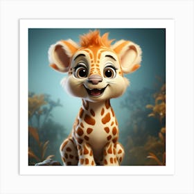 Giraffe 26 Art Print