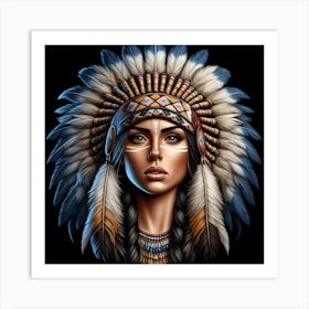 Indian Woman 3 Art Print