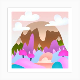 Mountain Landscape Art Print