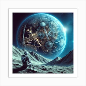 Space Wallpaper Art Print