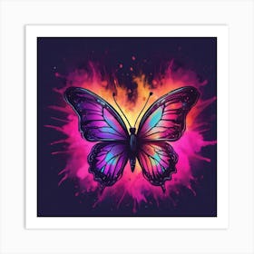 Butterfly Painting 220 Art Print