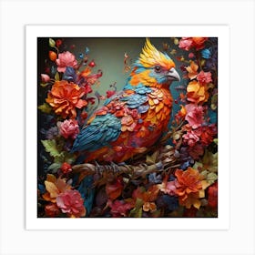 Default Colorful And Beautiful Bird 0 Art Print