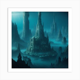 Underwater City Art Print