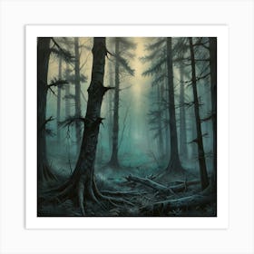 Dark Forest 3 Art Print