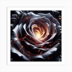 Rose Of Fire 1 Art Print