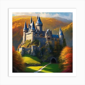 Hogwarts Castle 9 Art Print