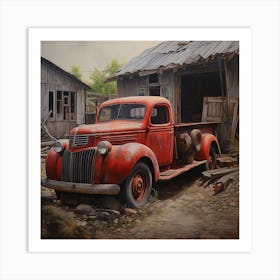 Old Truck Art Print