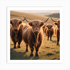 Highland Cows 1 Art Print